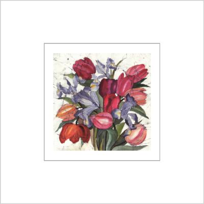 No.536 Tulips and Iris - signed Small Print.